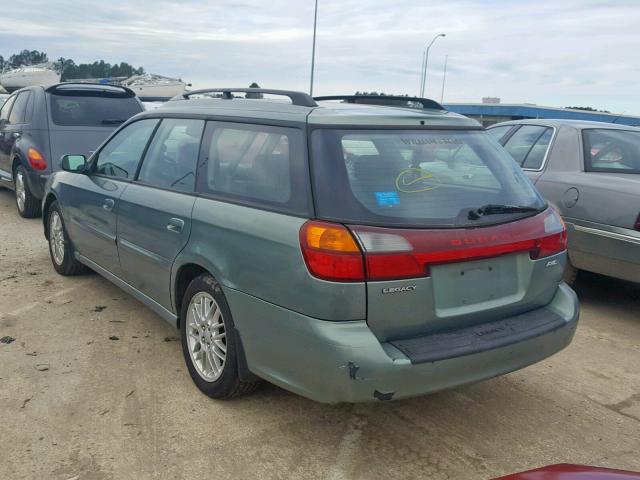 4S3BH625947302526 - 2004 SUBARU LEGACY L S GREEN photo 3