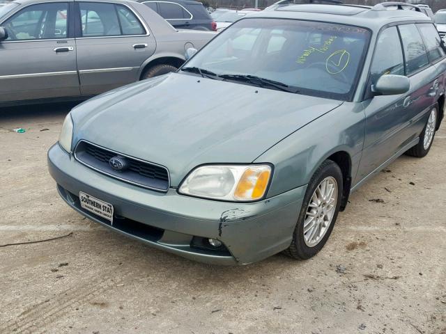 4S3BH625947302526 - 2004 SUBARU LEGACY L S GREEN photo 9