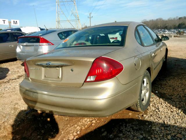 1FAFP55U01A179334 - 2001 FORD TAURUS SES BEIGE photo 4