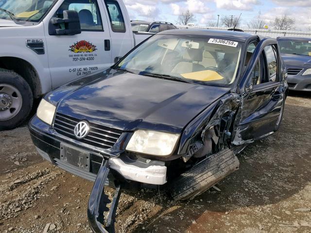 3VWSC29M0YM059461 - 2000 VOLKSWAGEN JETTA GLS BLACK photo 2