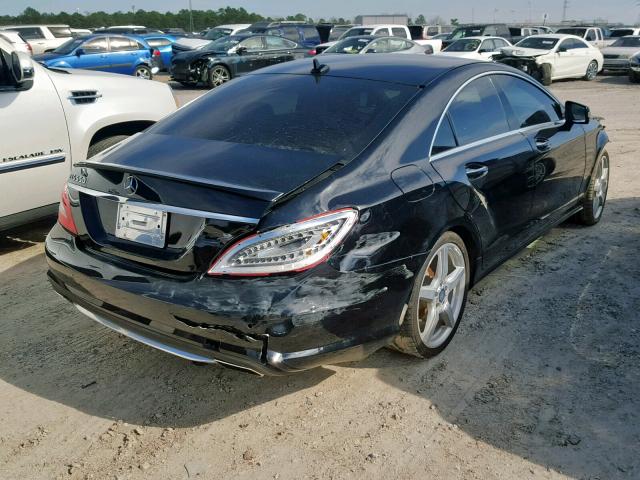 WDDLJ7DB4DA065857 - 2013 MERCEDES-BENZ CLS 550 BLACK photo 4