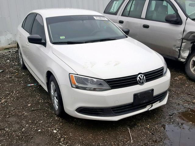 3VW2K7AJXEM356489 - 2014 VOLKSWAGEN JETTA BASE Սպիտակ լուսանկար 1
