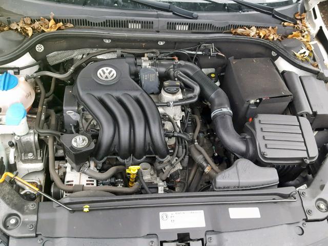 3VW2K7AJXEM356489 - 2014 VOLKSWAGEN JETTA BASE Սպիտակ լուսանկար 7