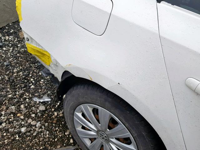 3VW2K7AJXEM356489 - 2014 VOLKSWAGEN JETTA BASE Սպիտակ լուսանկար 9