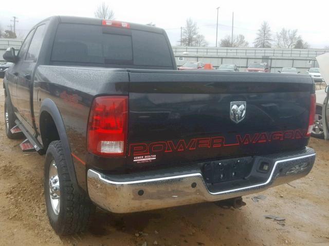 3D7TT2CTXAG139562 - 2010 DODGE RAM 2500 BLACK photo 3