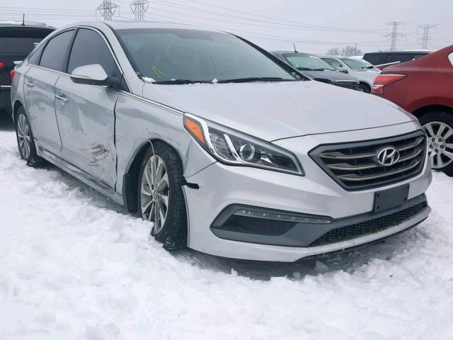 5NPE34AFXHH589435 - 2017 HYUNDAI SONATA SPO SILVER photo 1