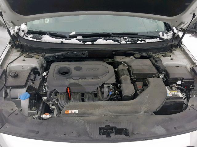 5NPE34AFXHH589435 - 2017 HYUNDAI SONATA SPO SILVER photo 7