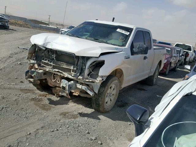 1FTEX1EBXJKE49631 - 2018 FORD F150 SUPER WHITE photo 2