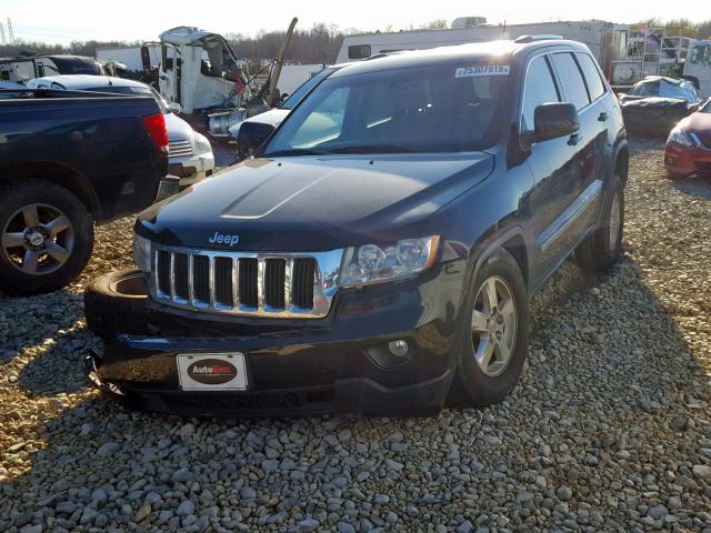 1C4RJEAG9DC504225 - 2013 JEEP GRAND CHER BLACK photo 2