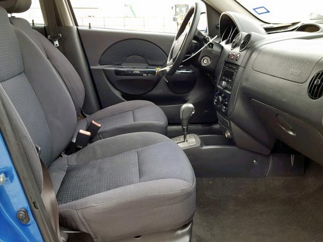KL1TD66668B010412 - 2008 CHEVROLET AVEO BASE Mavi foto 5
