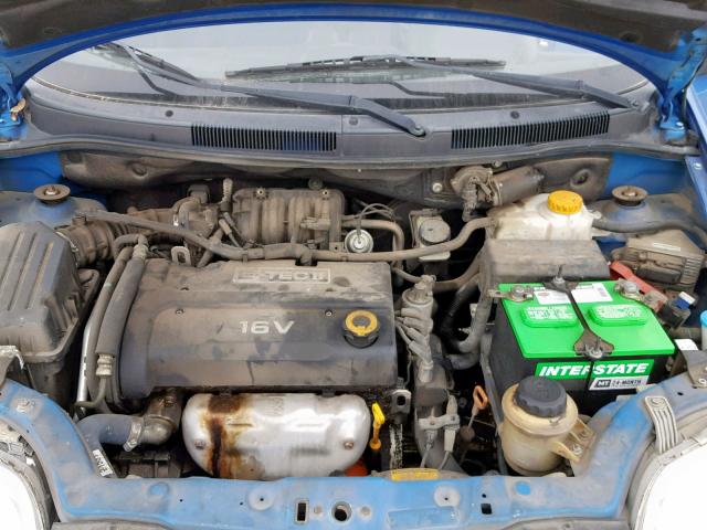 KL1TD66668B010412 - 2008 CHEVROLET AVEO BASE Mavi foto 7