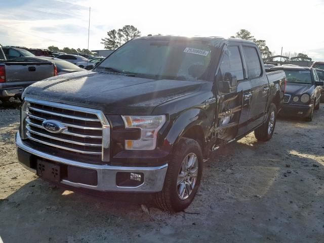 1FTEW1CP7GKF75360 - 2016 FORD F150 SUPER BLACK photo 2