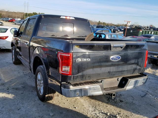 1FTEW1CP7GKF75360 - 2016 FORD F150 SUPER BLACK photo 3