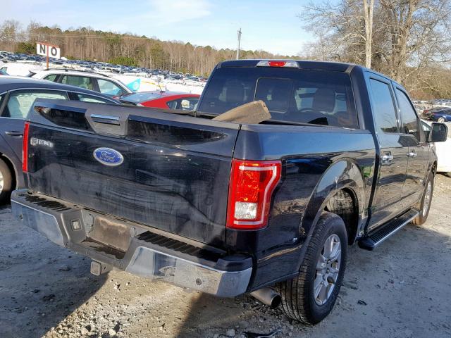 1FTEW1CP7GKF75360 - 2016 FORD F150 SUPER BLACK photo 4