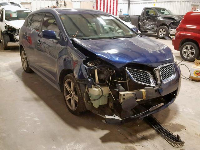 5Y2SP670X9Z416482 - 2009 PONTIAC VIBE BLUE photo 1