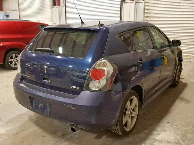 5Y2SP670X9Z416482 - 2009 PONTIAC VIBE BLUE photo 4