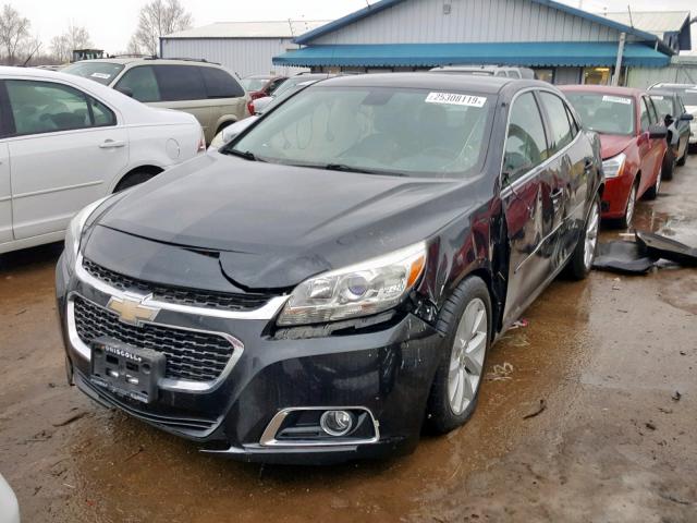 1G11E5SL0EF215076 - 2014 CHEVROLET MALIBU 2LT BLACK photo 2