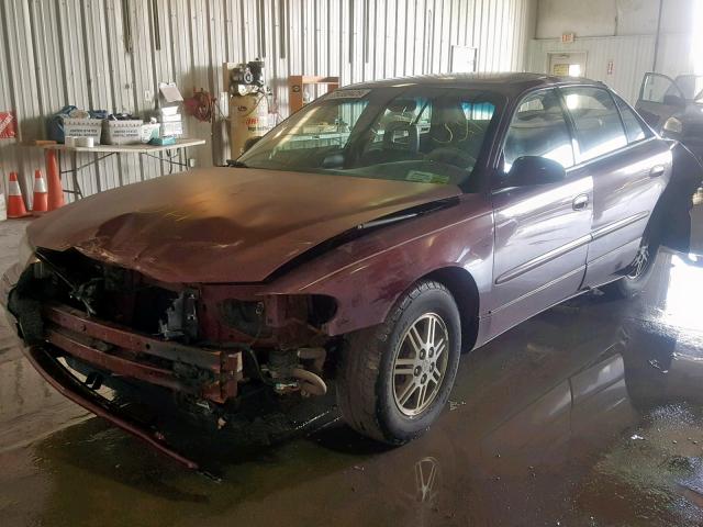 2G4WB55K921249444 - 2002 BUICK REGAL LS BURGUNDY photo 2