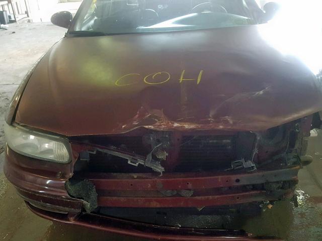 2G4WB55K921249444 - 2002 BUICK REGAL LS BURGUNDY photo 7