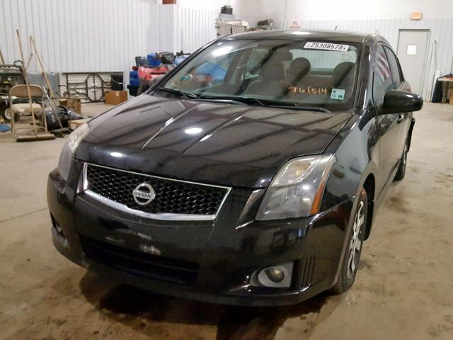 3N1AB6APXCL761514 - 2012 NISSAN SENTRA 2.0 BLACK photo 2