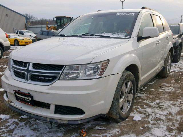 3D4PG1FG6BT501150 - 2011 DODGE JOURNEY MA WHITE photo 2