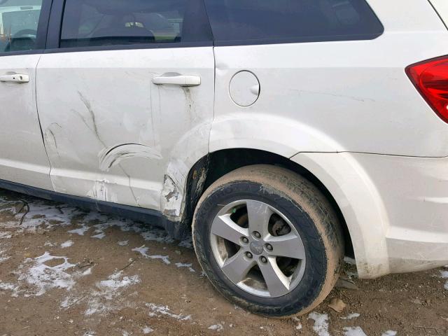 3D4PG1FG6BT501150 - 2011 DODGE JOURNEY MA WHITE photo 9