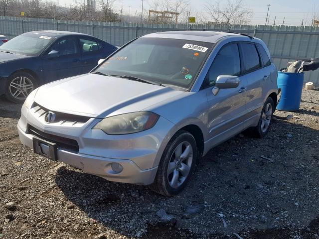 5J8TB18208A014247 - 2008 ACURA RDX SILVER photo 2