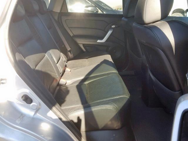 5J8TB18208A014247 - 2008 ACURA RDX SILVER photo 6