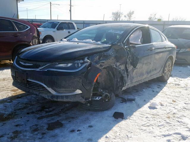 1C3CCCAB4FN724523 - 2015 CHRYSLER 200 LIMITE BLACK photo 2