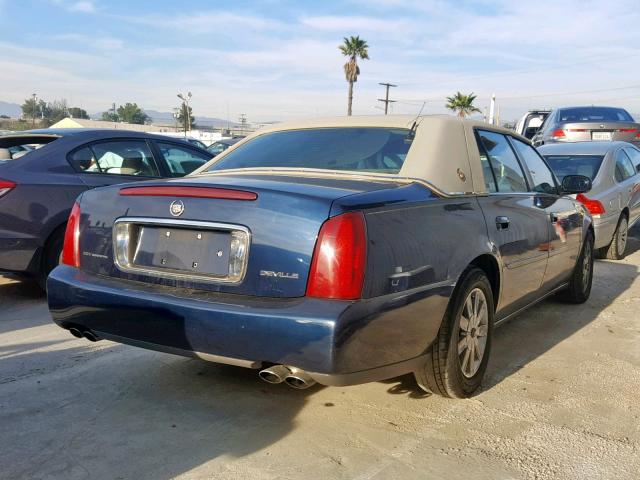 1G6KD54Y52U163350 - 2002 CADILLAC DEVILLE BLUE photo 4