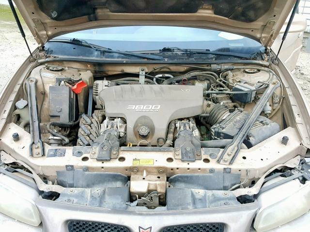 1G2WP52K3YF216889 - 2000 PONTIAC GRAND PRIX GOLD photo 7