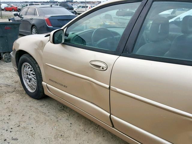 1G2WP52K3YF216889 - 2000 PONTIAC GRAND PRIX GOLD photo 9