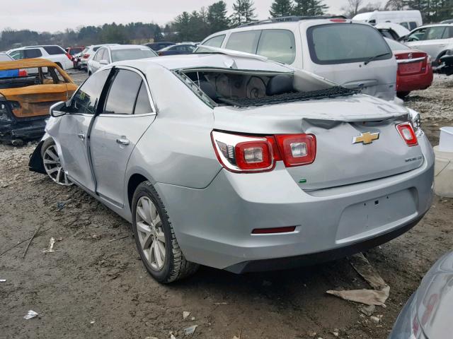 1G11H5SL2EF297318 - 2014 CHEVROLET MALIBU LTZ SILVER photo 3