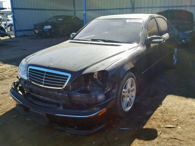 WDBNG75J36A461884 - 2006 MERCEDES-BENZ S 500 BLACK photo 2