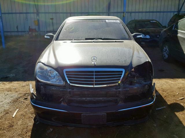 WDBNG75J36A461884 - 2006 MERCEDES-BENZ S 500 BLACK photo 9