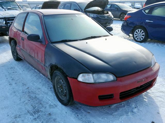 2HGEH246XPH515667 - 1993 HONDA CIVIC DX RED photo 1