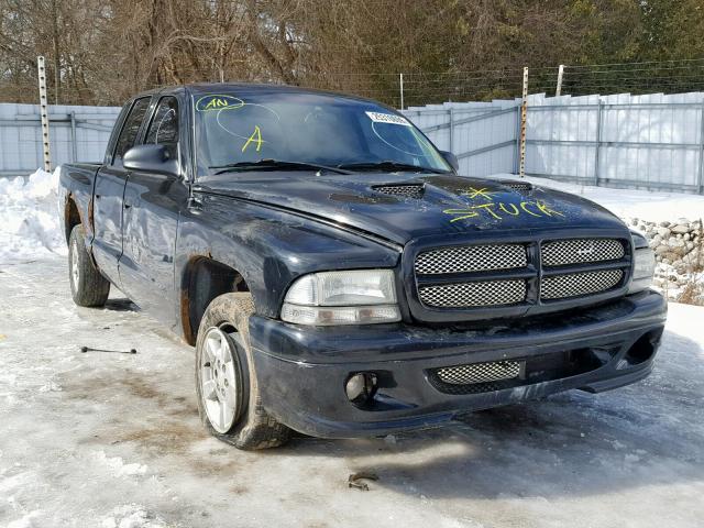 1B7HL2AX31S322297 - 2001 DODGE DAKOTA QUA BLACK photo 9