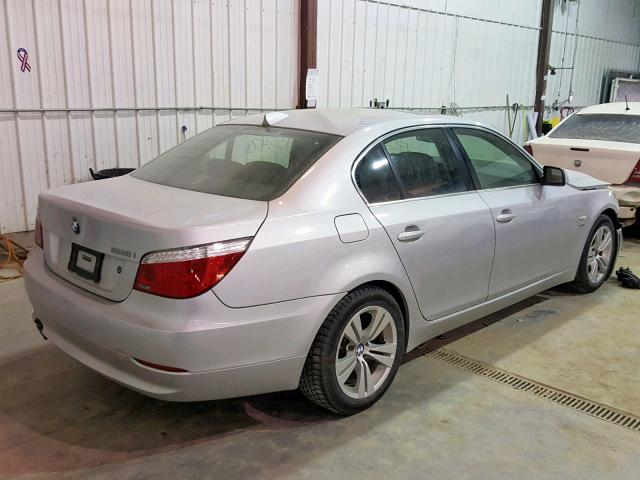 WBANV13529C155890 - 2009 BMW 528 XI SILVER photo 4