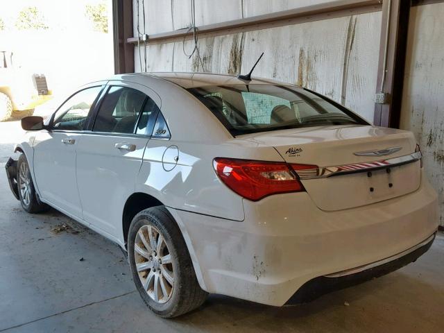 1C3CCBBB7CN205793 - 2012 CHRYSLER 200 TOURIN WHITE photo 3