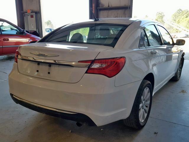 1C3CCBBB7CN205793 - 2012 CHRYSLER 200 TOURIN WHITE photo 4