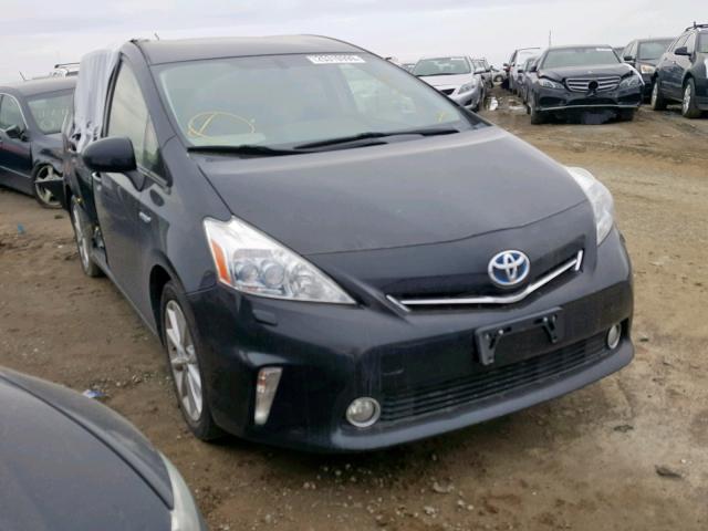 JTDZN3EU2C3145842 - 2012 TOYOTA PRIUS V BLACK photo 1