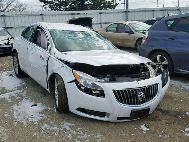 2G4GR5EK1C9115496 - 2012 BUICK REGAL WHITE photo 1