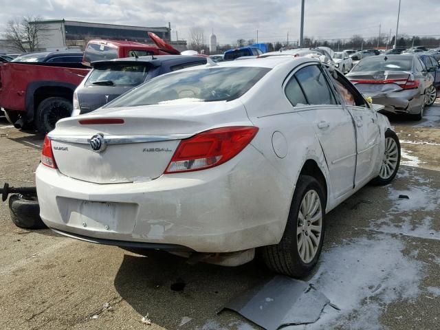 2G4GR5EK1C9115496 - 2012 BUICK REGAL WHITE photo 4