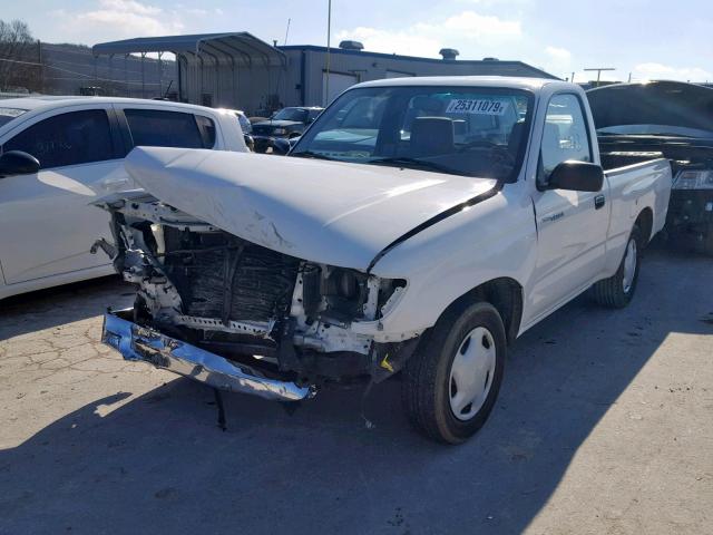 4TANL42N6XZ465350 - 1999 TOYOTA TACOMA WHITE photo 2