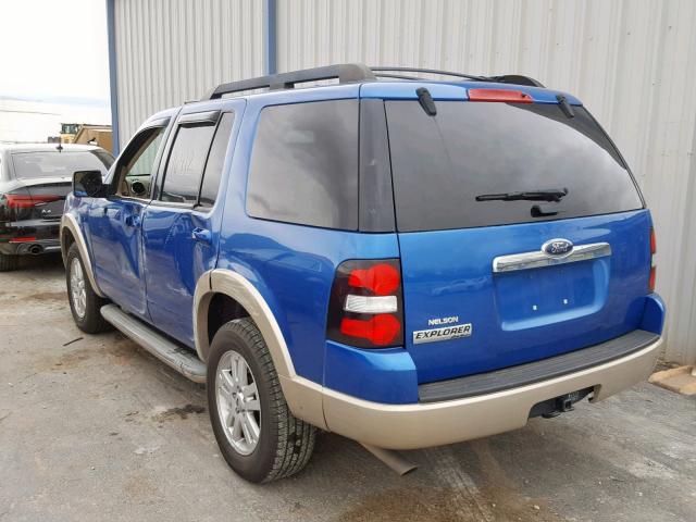 1FMEU6EE5AUA25189 - 2010 FORD EXPLORER E BLUE photo 3