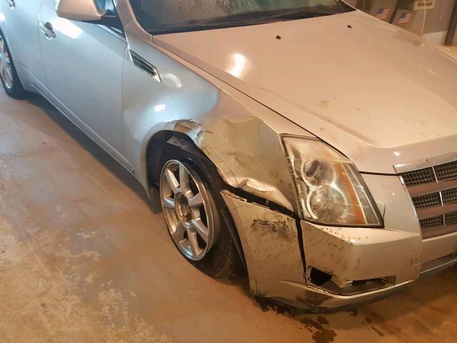 1G6DR57V780177522 - 2008 CADILLAC CTS HI FEA SILVER photo 9