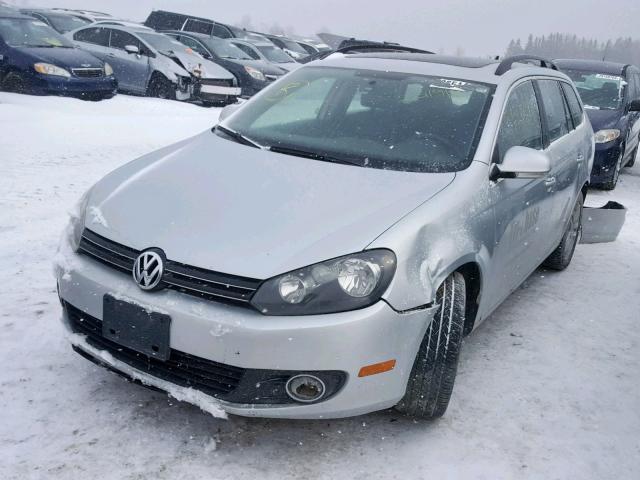 3VWTL8AJ6AM628635 - 2010 VOLKSWAGEN JETTA TDI SILVER photo 2