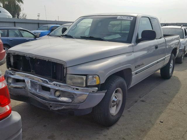 3B7HC13Z0YG148098 - 2000 DODGE RAM 1500 GRAY photo 2