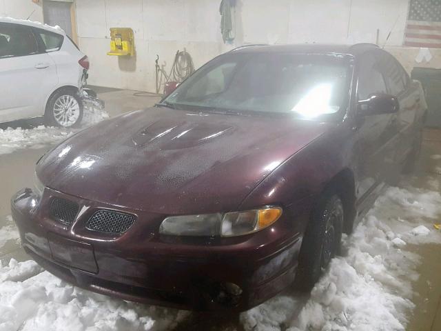 1G2WP52K72F169258 - 2002 PONTIAC GRAND PRIX PURPLE photo 2