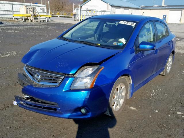 3N1AB6AP8AL721428 - 2010 NISSAN SENTRA 2.0 BLUE photo 2